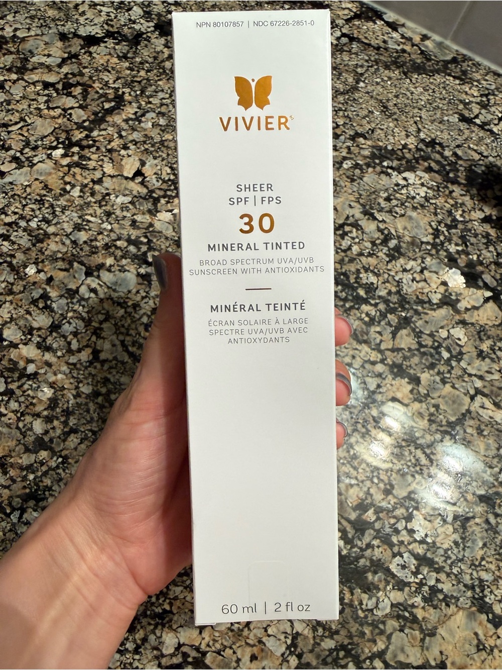 NWT Vivier SHEER SPF 30 Mineral Tinted